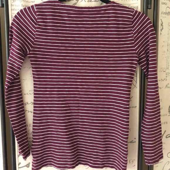 J. Crew Brand new maroon with white stripes. - Picture 4 of 4
